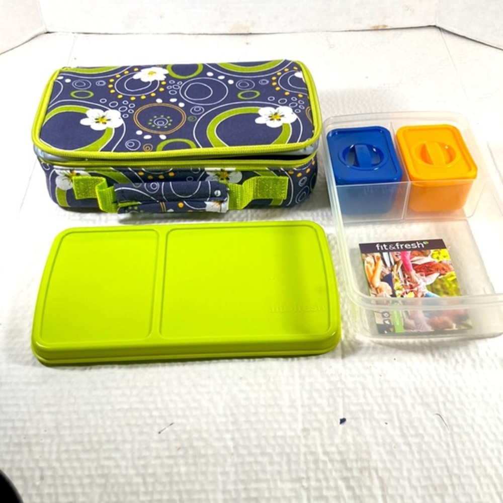 Fit & Fresh Bento Box in Floral Geo Print